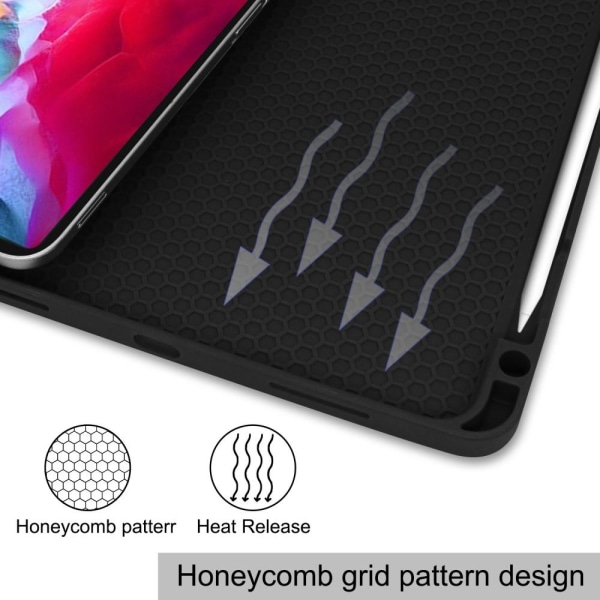 For iPad Pro 11 2021 Tri-fold Stand Tablet Case Cover - Don't Touch Black