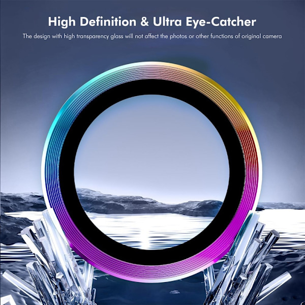 Til Samsung Galaxy S25+ Kameralinsebeskytter ENKAY Metalring Linsefilm Blue