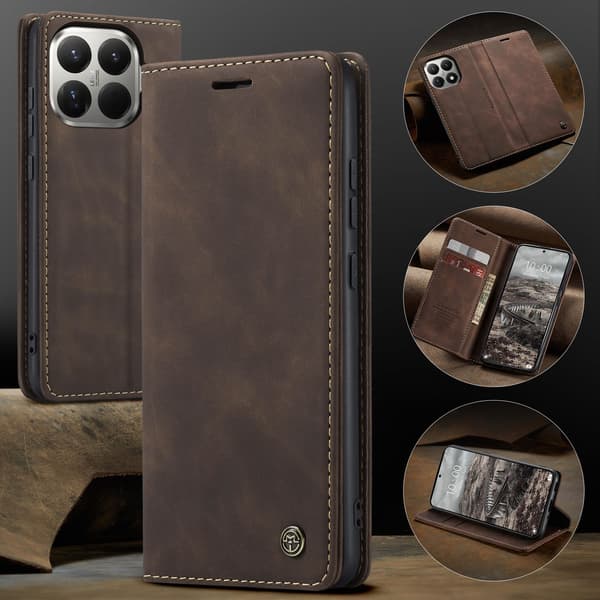 CASEME Plånboksfodral Xiaomi 15T Pro - Coffee Mörkbrun