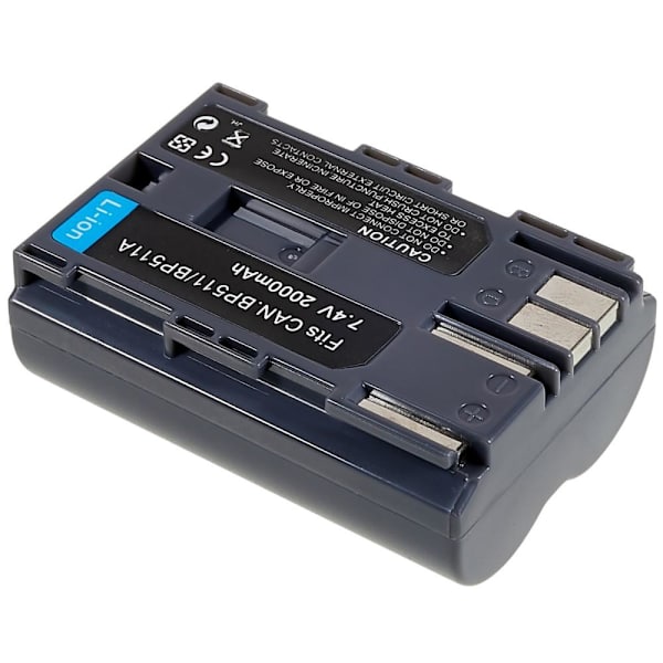 BP-511 Li-ion batteri for Canon EOS 40D / 300D / 5D / 20D / 30D / 50D / 10D / G5 / G6 osv Black