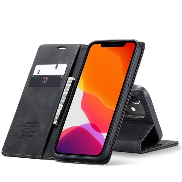 CASEME Lommebok - deksel iPhone 12/12 Pro - Svart Black