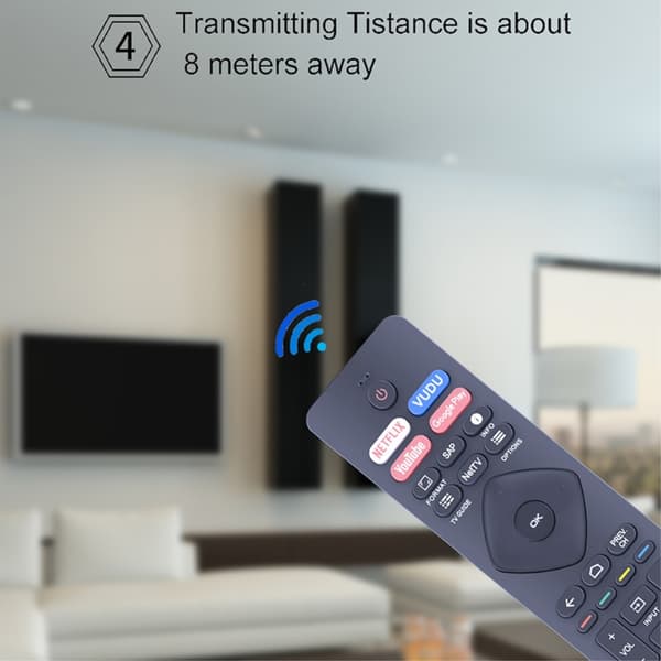 TV-fjernkontroll erstatning for NH800UP / RF402A-V14 Philips Black