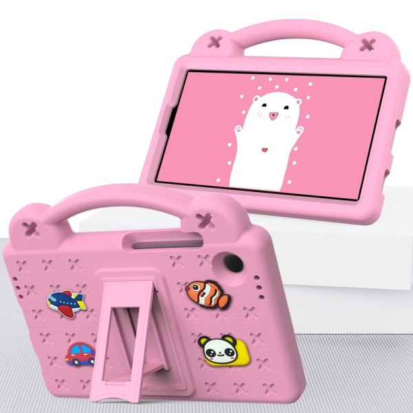 Till Samsung Galaxy Tab A9 EVA Foam Stand Skal Fodral - Rosa Rosa