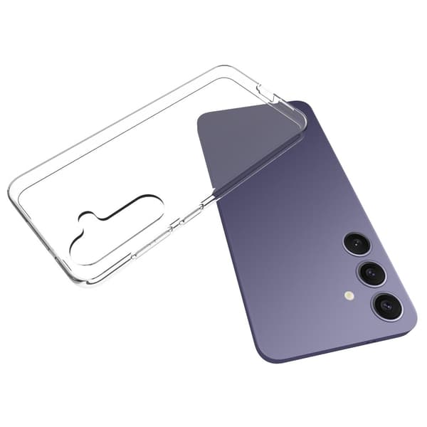 Til Samsung Galaxy S25+ Case TPU Cover Bagside Transparent