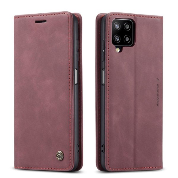CASEME Plånboksfodral Samsung Galaxy A12 - Vinröd Röd