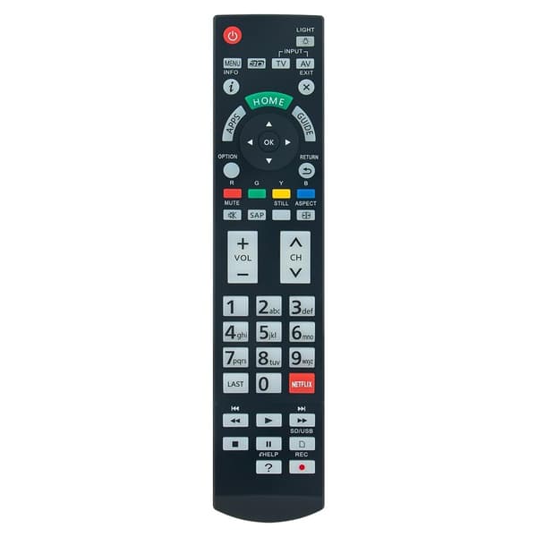 Fjärrkontroll Ersättning för N2QAYB000932 För Panasonic TV Svart