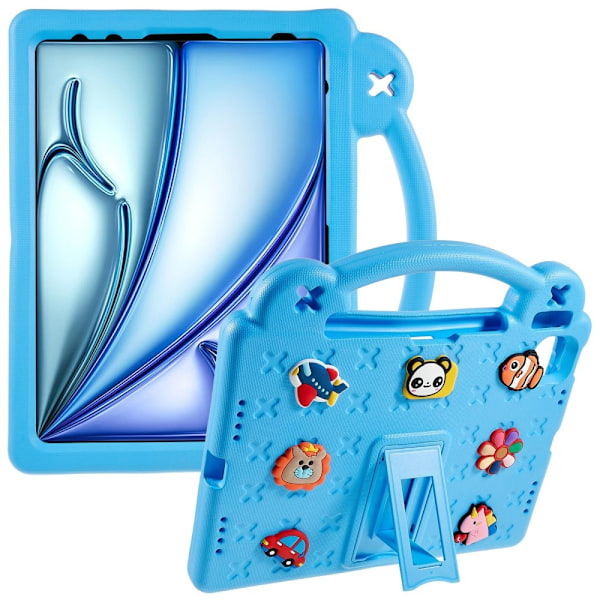 Støtsikker EVA-skumstativskall for iPad Air 11 (2024) Blue