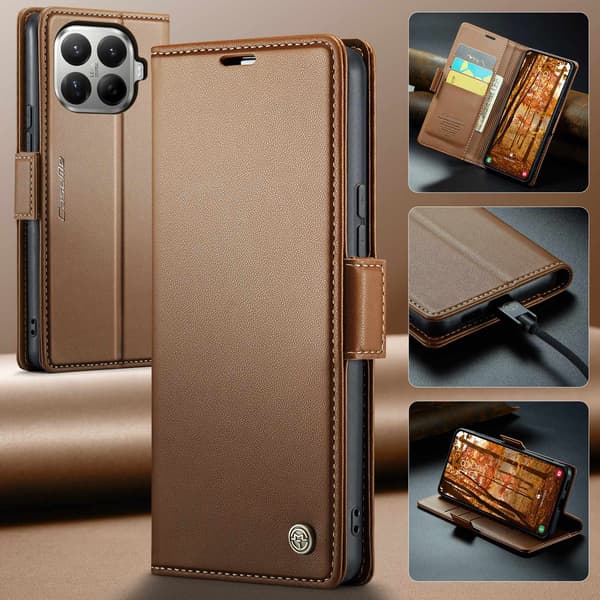 CASEME Til Xiaomi 17T Pungcover Brown