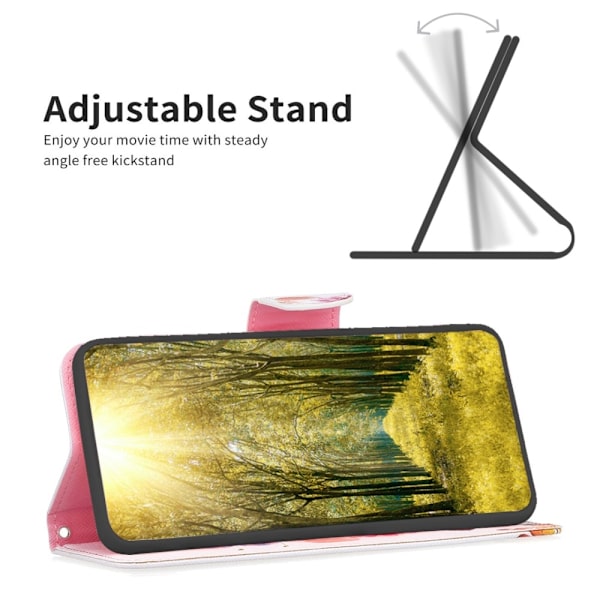 Til Sony Xperia 10 VI tegnebogstativetui mønstertelefoncover Multicolor