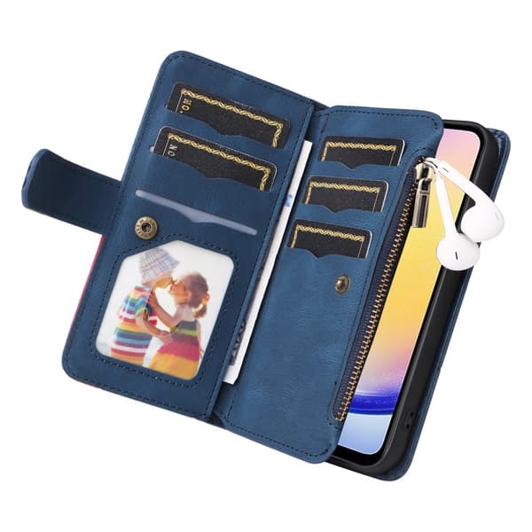 KT multifunktions - serie - 5 til Samsung Galaxy A25 telefonetui Blue