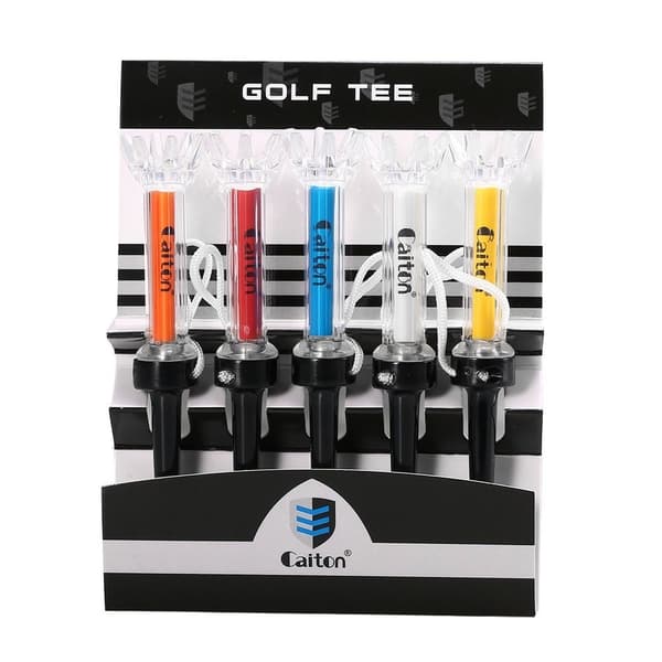 5 st AITON Golf Tees Tee Peg Peggar 90mm Tee Magnetisk Golfboll Hållare Markör multifärg