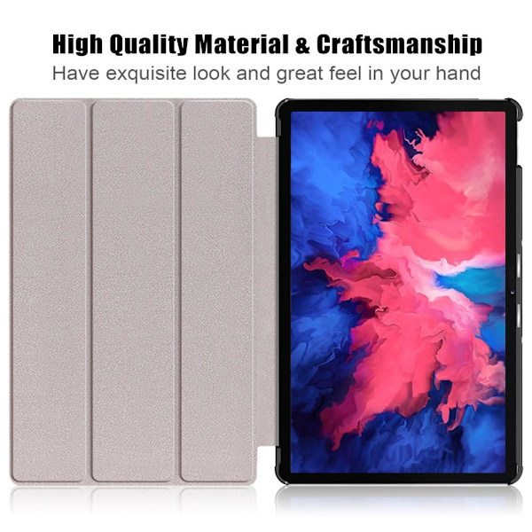 Tri-fold Fodral till Lenovo Tab P11 TB-J606F / P11 Plus - Svart Svart