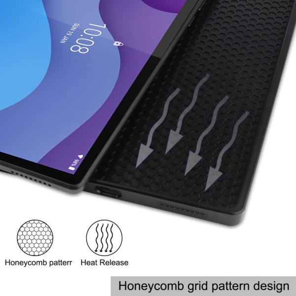 Kolminkertainen telinekotelo Lenovo Tab M10 HD Gen 2 TB-X306F - musta Black