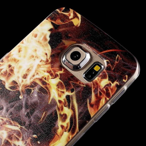 Samsung Galaxy S6 EDGE TPU skal Flame Lila