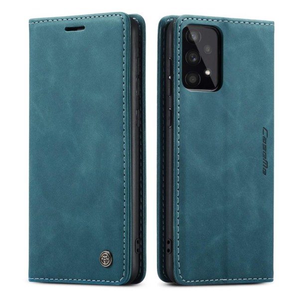 CASEME Retro Lompakkokotelo Samsung Galaxy A33 5G -  -Sininen Green
