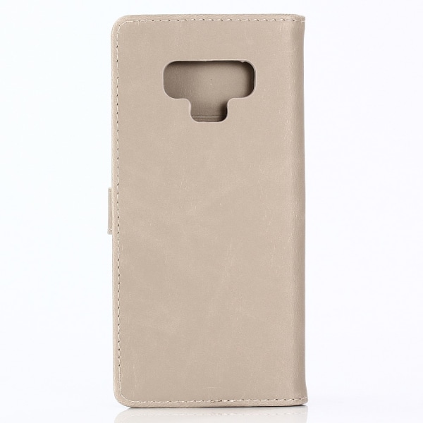 Retro Stand Pung Cover til Samsung Galaxy Note 9 - Beige Beige