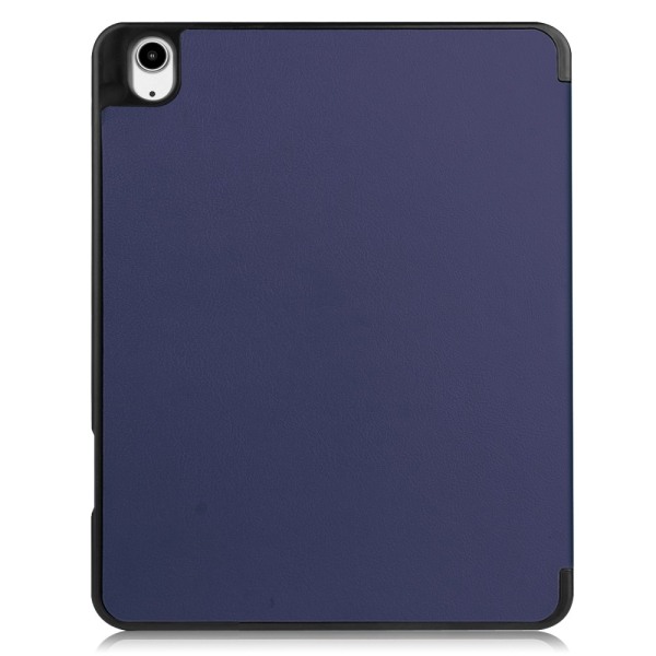 Til iPad Air 13 (2024) Etui Tre - fold Stativ Tablet Cover med Pen Holder Blue