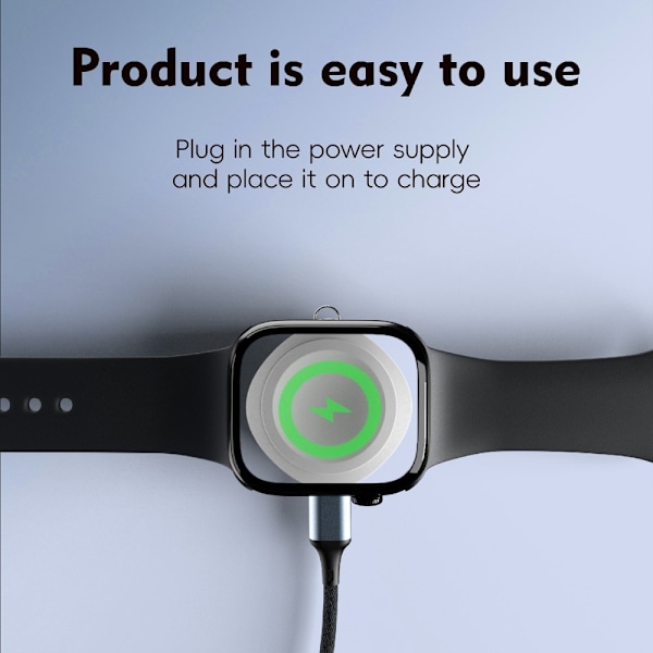 Trådløs oplader til A Watch AirPods Samsung Galaxy Watch Google Pixel Watch White