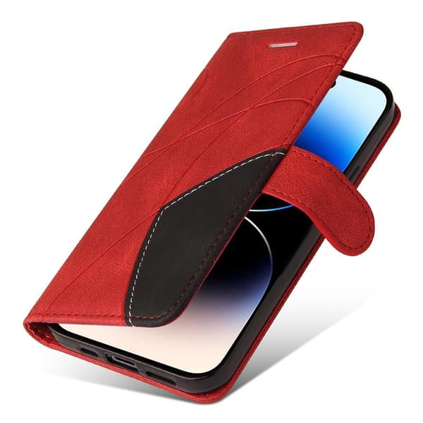 Til iPhone 15 Pro KT - serie - 1 dobbeltfarve Red