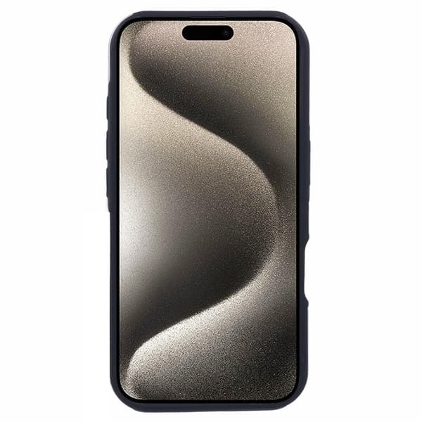iPhone 16 Plus sormenrengasjalustan hybridikotelo Black