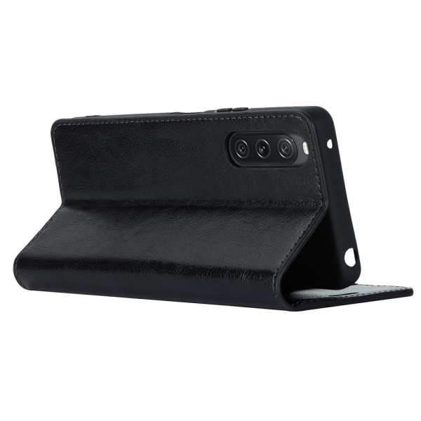 Til Sony Xperia 10 V Cover Pung - Sort Black