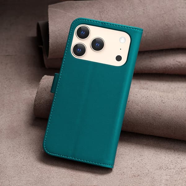 BINFEN COLOR Telefonlommebokdeksel til iPhone 18 Pro / 17 Pro Green