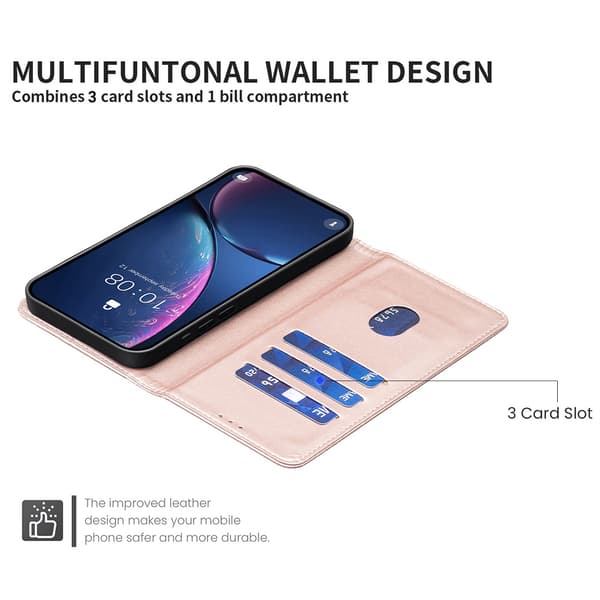 BINFEN COLOR Mobilfodral med Stativ till Google Pixel 11 Pro XL Rosa