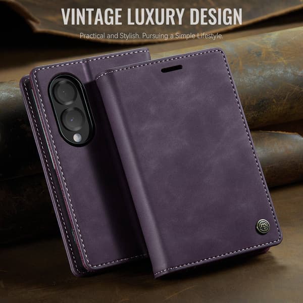 CASEME Telefonplånboksfodral till Samsung Galaxy Z Fold8 Lila