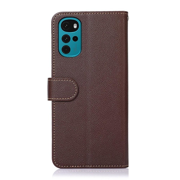 KHAZNEH Phone Cover for Motorola Moto G22 / Moto E32s 4G - Brown/Blue Brown