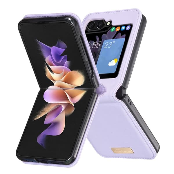BINFEN COLOR Støtsikkert telefondeksel til Samsung Galaxy Z Flip8 Light purple