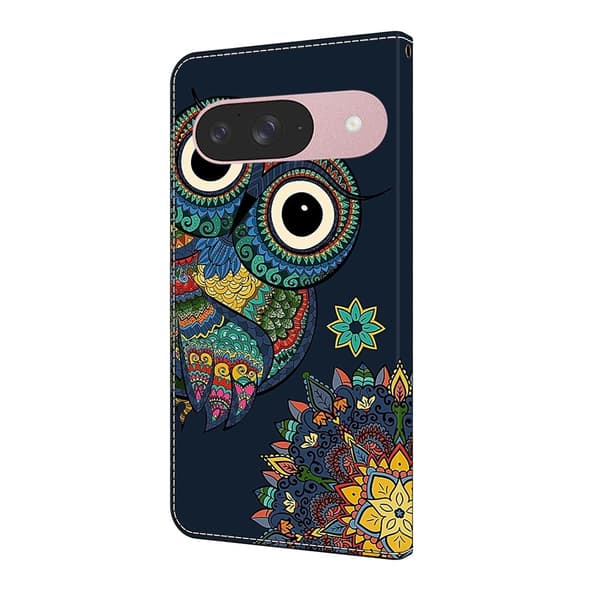Til Google Pixel 10 Pro / 10 / 9 Pro / 9 Plånboksfodral Mønstertrykt PU-læder Flip Stativ Mobilcover Multicolor