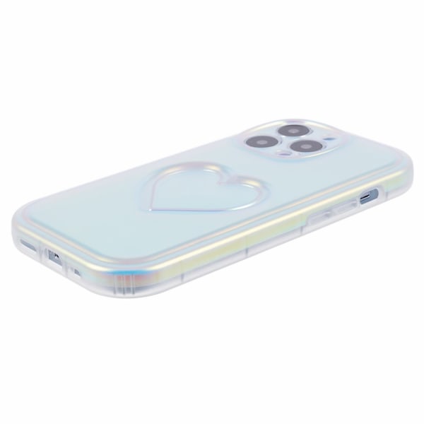 Til iPhone 15 Pro Cover Shell TPU 3D Hjerteform - Flerfarvet Multicolor