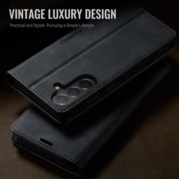 Til Samsung Galaxy A37 5G CASEME 023 Lommebokdeksel Black