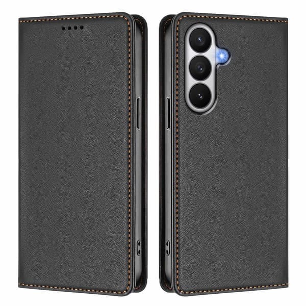 Til Samsung Galaxy S26 Magnetisk Lommebokdeksel Black