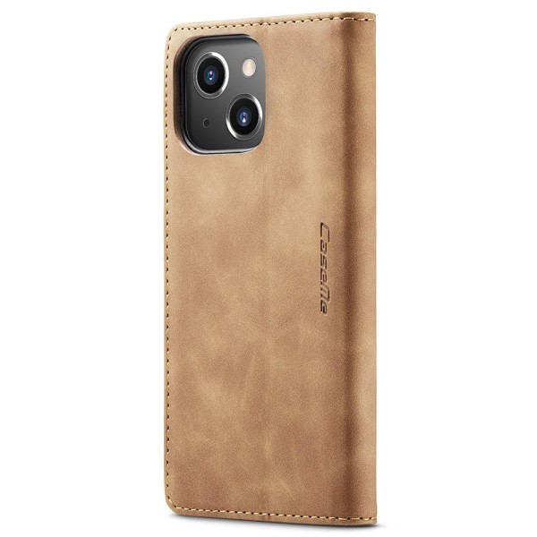 CASEME Retro tegnebog taske til iPhone 15 - Brun Brown