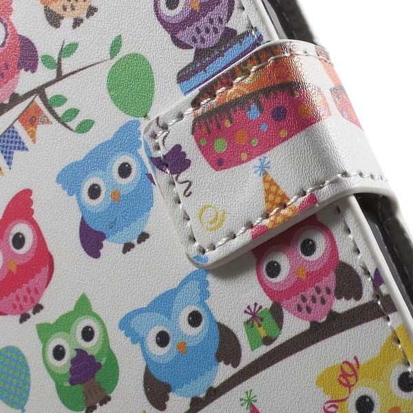 Microsoft Lumia 650 Lompakkokotelo - Various Owls Black