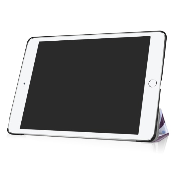 Til iPad 9.7 (2018)/9.7 (2017) Trifoldet stativetui - Napping Owl Multicolor