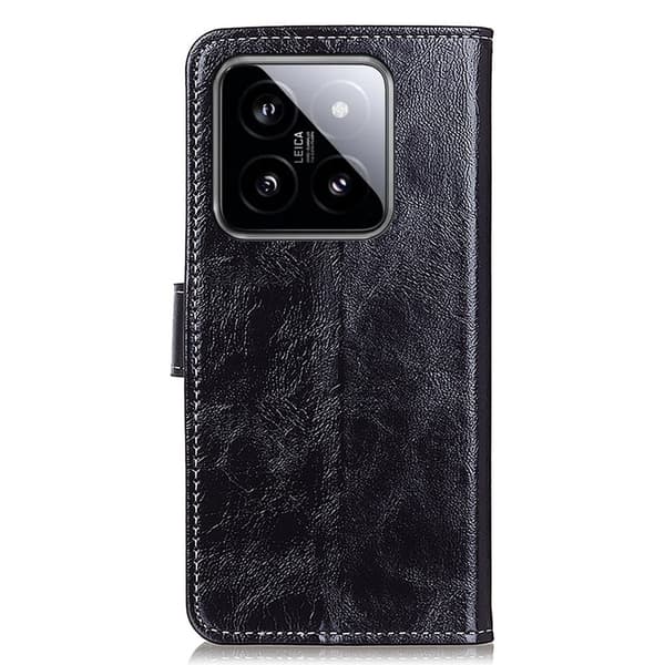 Til Xiaomi 14 Wallet Case Cover Black
