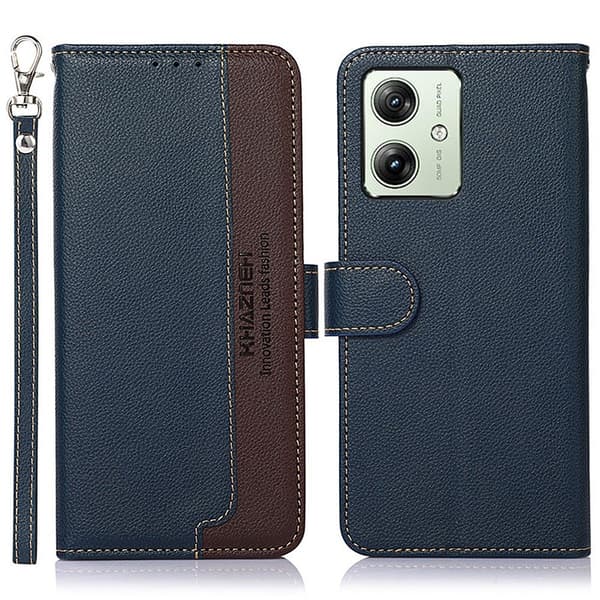 KHAZNEH Telefondæksel til Motorola Moto G54 5G Blue