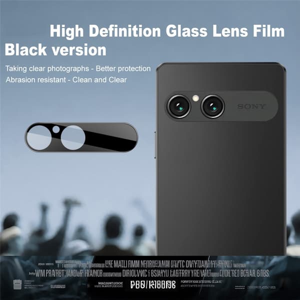 IMAK kameralinssin suoja Sony Xperia 10 VII Black