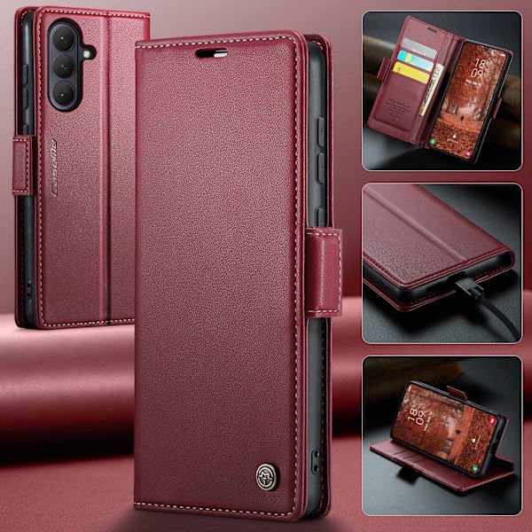 Til Samsung Galaxy A37 5G CASEME Pungetui Red