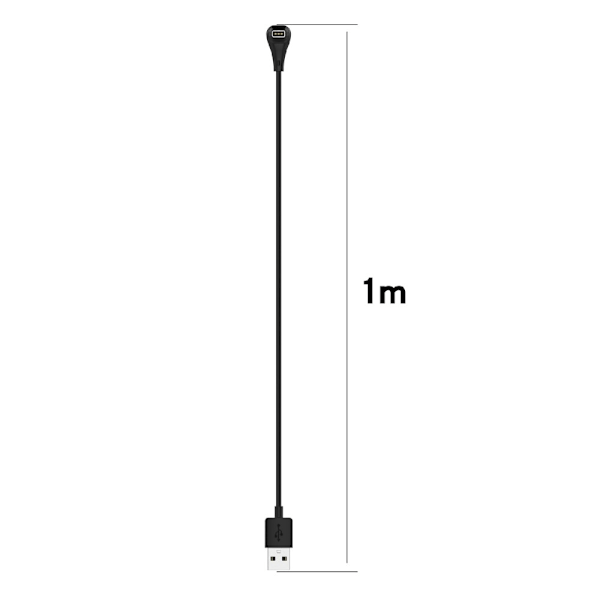 For Coros Pace Pro Smartwatch Ladekabel 1m USB-A Lader Black