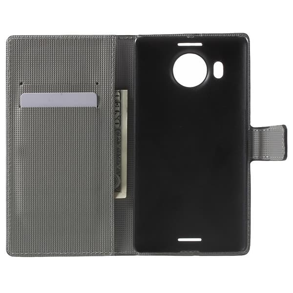 Microsoft Lumia 950 XL Lompakkokotelo Butterflies Black
