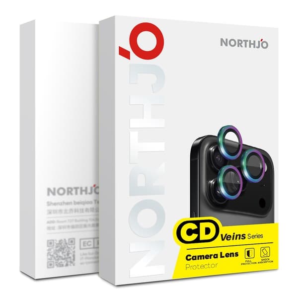 NORTHJO 1 Sæt Kameralinsebeskyttelse til iPhone 18 Pro / 18 Pro Max Blue