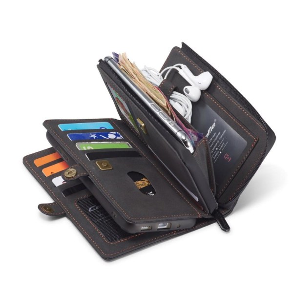 CASEME Samsung Galaxy S20 Plus Retro läder plånboksfodral - Grå grå