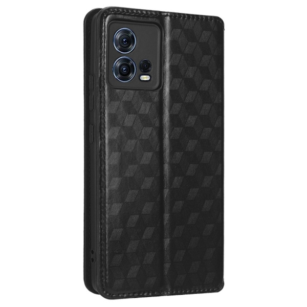 För Motorola Edge 30 Fusion 5G Plånboksfodral korthållare Fodral Svart