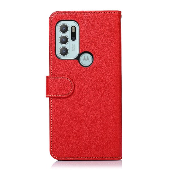 KHAZNEH Motorola Moto G60s Plånboksfodral - Röd Röd