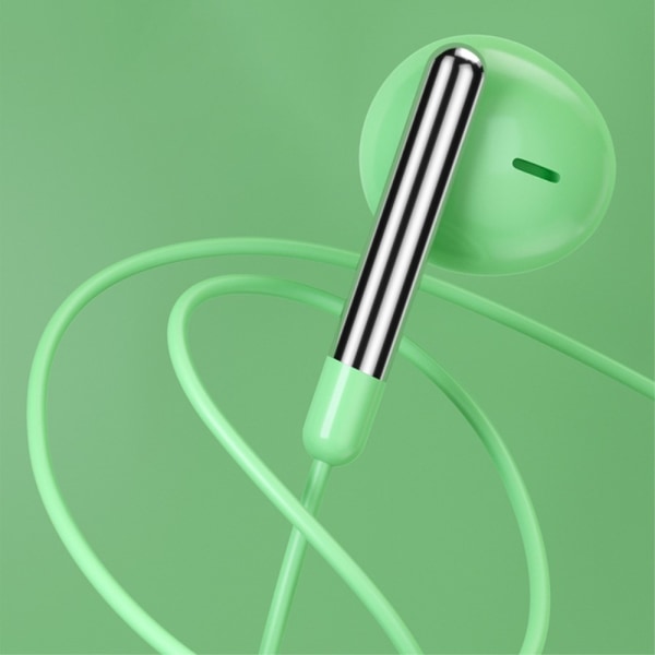 TIANSTON 3,5 mm AUX in-ear hörlurar med tråd med mikrofon Svart