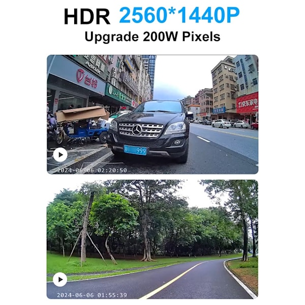 MD37 Video Recorder 2K Sport Camera Cykel med IR-CUT AP Hotspot Black