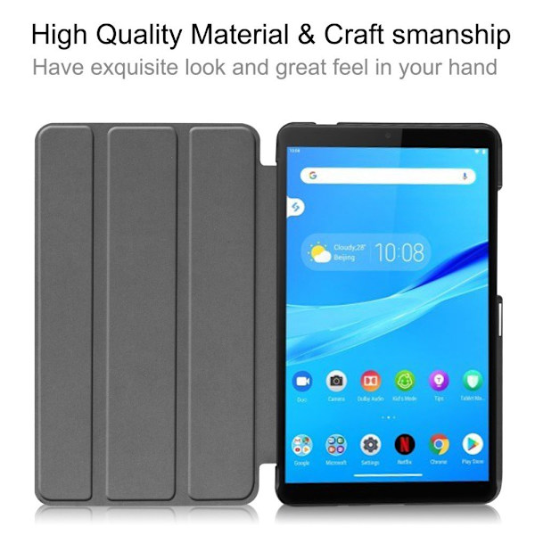 Tri-fold Fodral till Lenovo Tab M7 (1 Gen) - Butterflies Vit